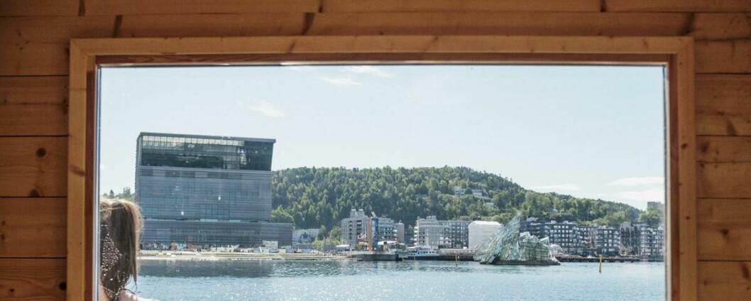 Naturopplevelse: Panoramavinduer er nesten blitt en selvfølge i nye, norske badstuer. Badstuforfatter Hallgrim Børhus Rogn mener flytebadstuene tilbyr den mest tilgjengelige naturopplevelsen i Oslo sentrum.