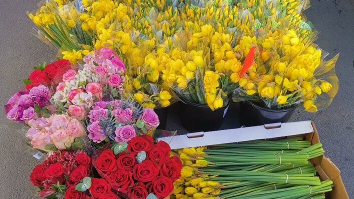 Multiple flower shops are another symbol of Løkka Multiple flower shops are another symbol of Løkka