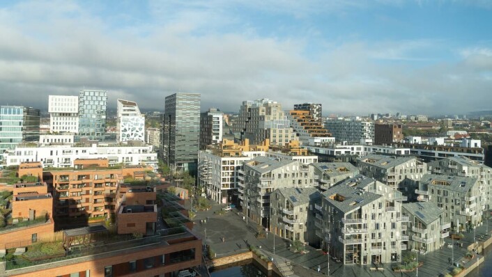 Magnificent view from the top floor of the Munch Museum Magnificent view from the top floor of the Munch Museum