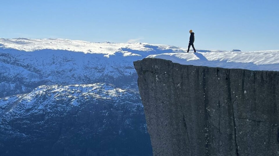 A trip to the impressive Preikestolen will not only take the weight off, but also your breath away