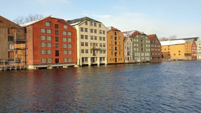 Bakklandet is a district with streets inspired by the water traffic corridors of Venice.