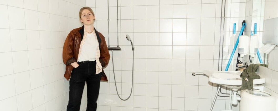 Handikap og kjønnsnøytral: Hit ble Borgar Nilsen henvist da de trengte en kjønnsnøytral garderobe for å skifte før en gruppetime på Athletica. Handikap og kjønnsnøytral: Hit ble Borgar Nilsen henvist da de trengte en kjønnsnøytral garderobe for å skifte før en gruppetime på Athletica.