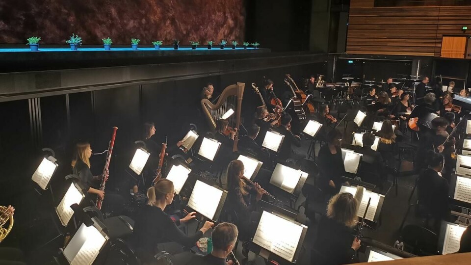 The orchestra of Oslo Operahuset