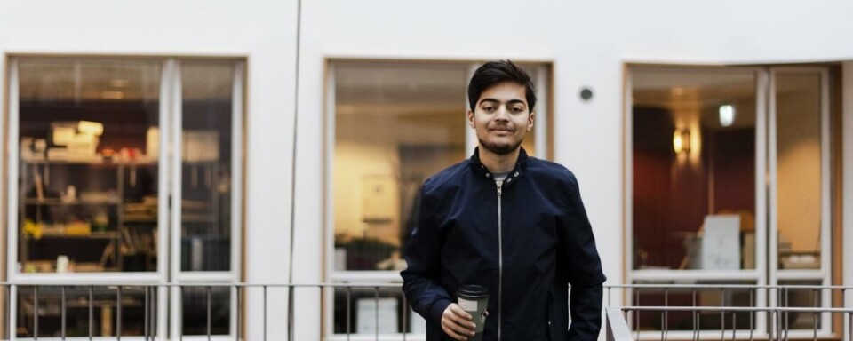 Reagerer på økning: Student Aram Karim (SV) er mot økningen av godtgjørelsen for stortingsrepresentanter.