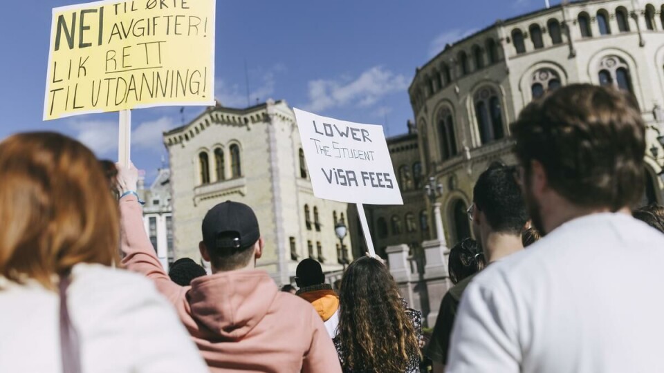 International students pay the same university fees, must prove their academic capabilities and go through the same admission process as Norwegians