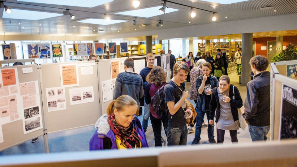 100th anniversary: The printed newspaper Under Dusken celebrated 100 years last year. The newspaper celebrated with an exhibition that shows their entire history from 1914. Photo: Eivind Kise