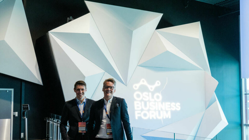 Initiativ: Marius Wang og Christoffer Omberg startet Oslo Business Forum da de var studenter. Det som først så ut til å gå millioner i underskudd, har nå blitt storbedrift.