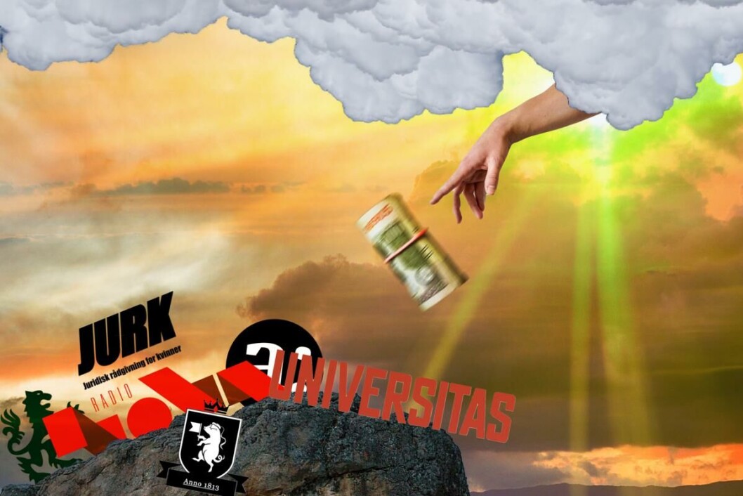 Deler ut: Ti studentorganisasjoner har fått støtte. Deler ut: Ti studentorganisasjoner har fått støtte.
