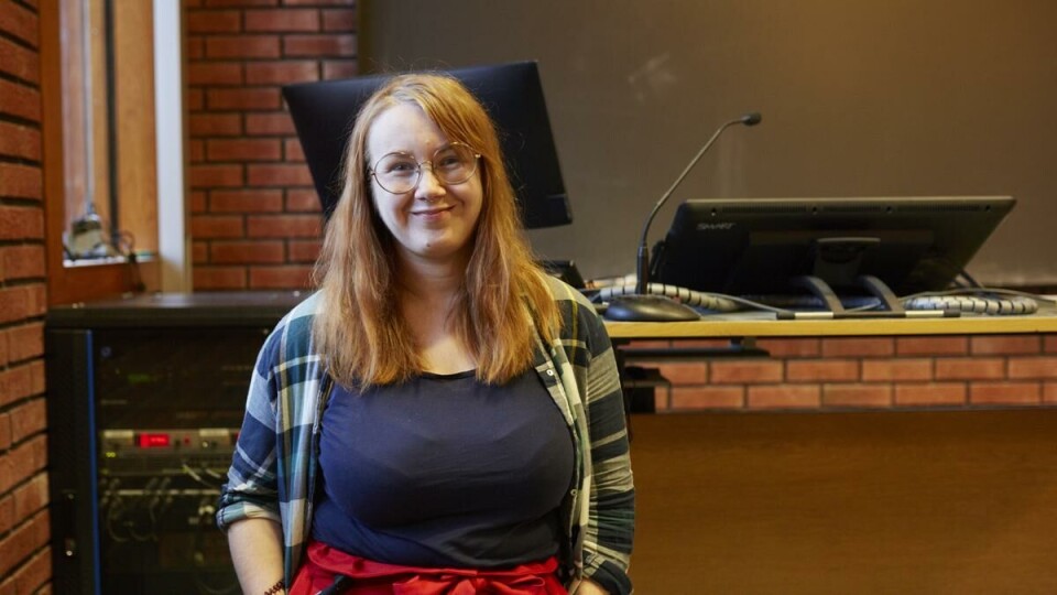 Created her own job: UiO student Christina Eide (24) has managed to get a part-time job as a course leader in the middle of the corona closure.