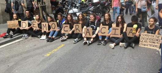 Catalan students on strike: «The violence can’t be justified»