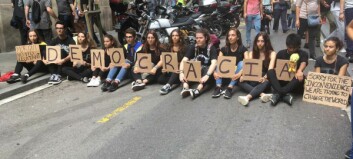 Katalanske studenter streiker: – Volden kan ikke rettferdiggjøres