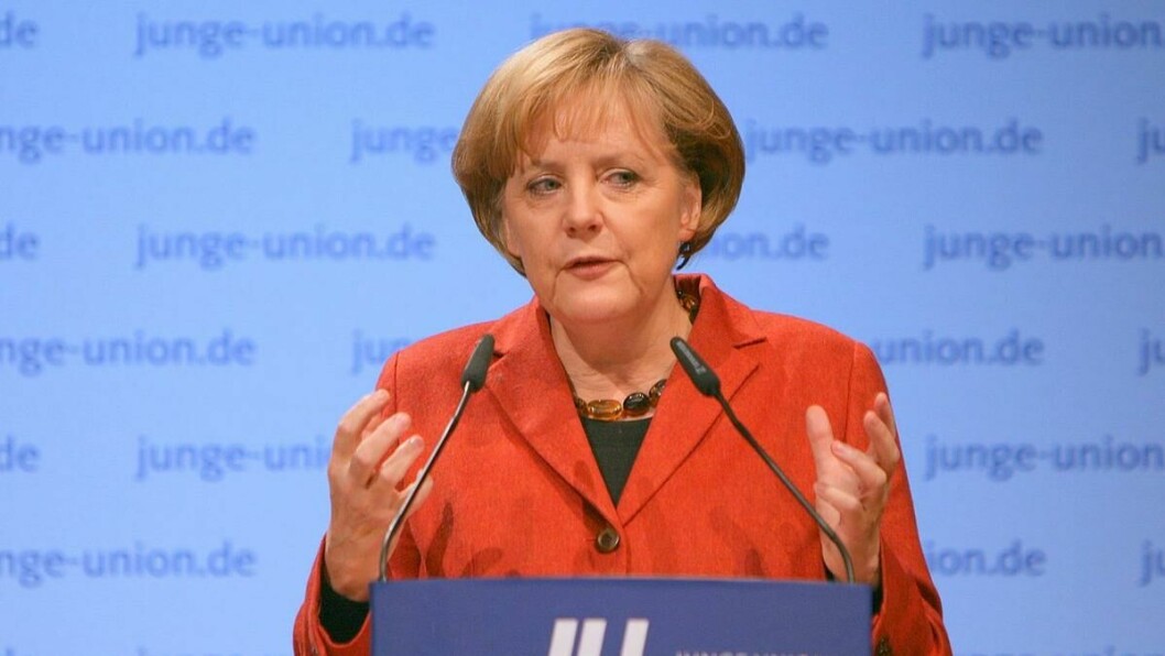 Tysklands moder: Kansler Angela Merkel på nasjonaldagen i Rust i
2008. foto: Jacques Grießmayer/Wikimedia Commons