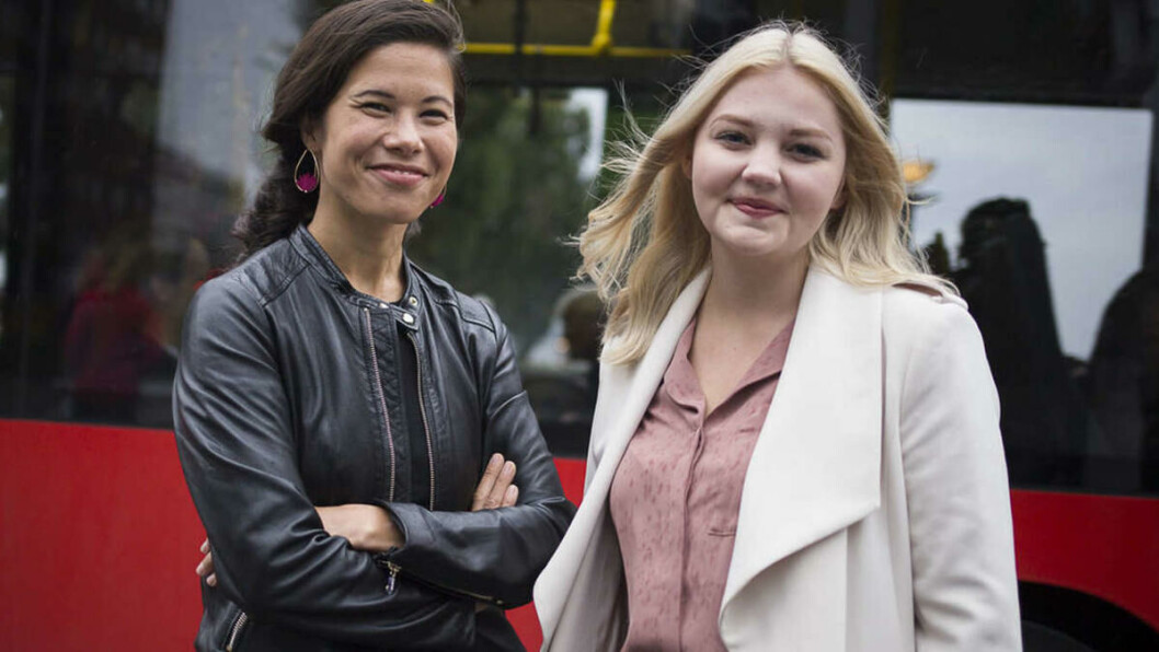 Gledelig nyhet: Miljøbyråd Lan Marie Nguyen Berg og velferdstingsleder Elisabeth Holien kan avsløre at du nå kommer deg hjem med røde busser etter en fuktig og sen kveld med faddergruppa. -Vi satser på kollektivtransport, sier Nguyen Berg. Gledelig nyhet: Miljøbyråd Lan Marie Nguyen Berg og velferdstingsleder Elisabeth Holien kan avsløre at du nå kommer deg hjem med røde busser etter en fuktig og sen kveld med faddergruppa. -Vi satser på kollektivtransport, sier Nguyen Berg.