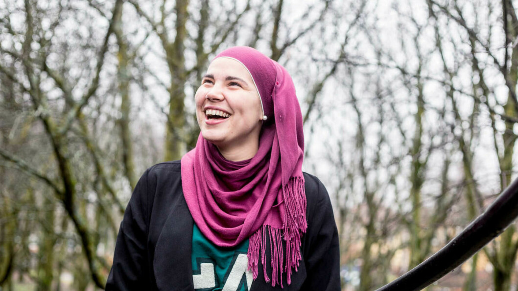 BLINDERN-STUDENT: «Sana», eller Iman Meskini, som er hennes egentlige navn, er hovedrolleinnehaver i siste sesong av «SKAM». Hun studerer arabisk og midtøsten-studier ved Universitetet i Oslo. Arkivfoto: Adrian Nielsen