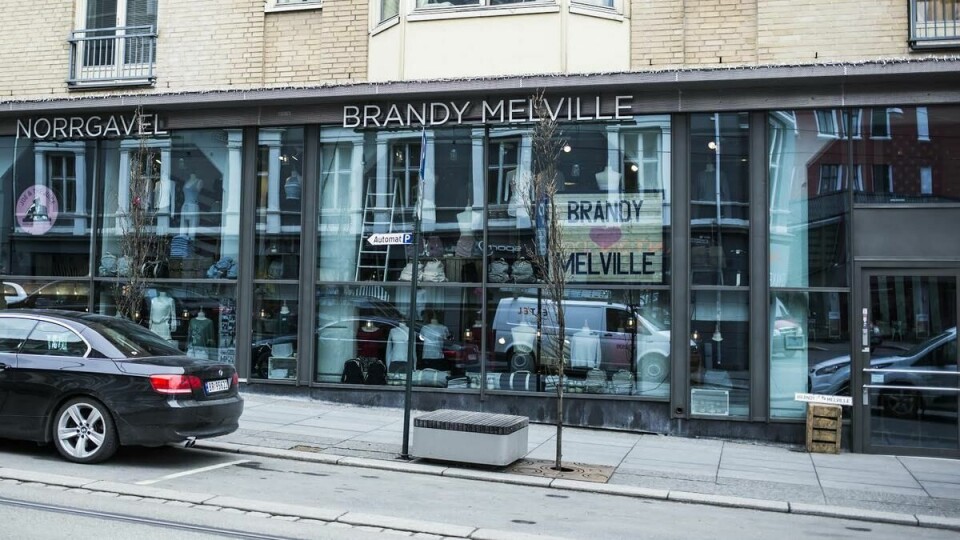 Motebutikk: Tidligere ansatte reagerer på arbeidsforholdene hos den internasjonale butikk-kjeden Brandy Melville. Foto: Alf Simensen