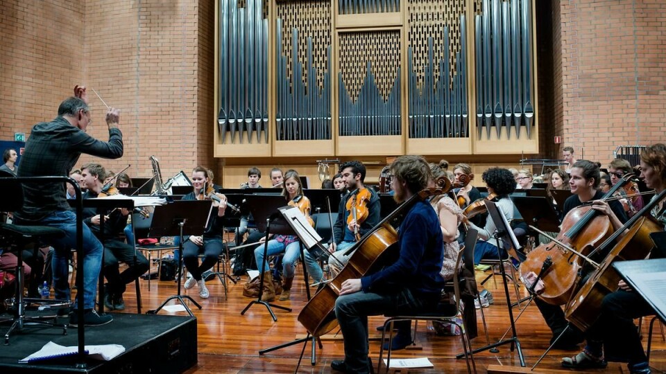 Øving: Studenter ved Norges musikkhøgskole øver før en opptreden på Operaen. Arkivfoto: Birte Nystad Magnussen