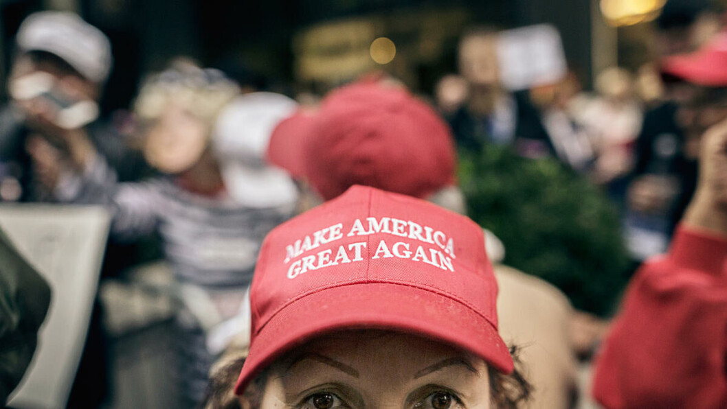 Sørgestund: Mens halve landet feirer seieren til Donald Trump i presidentvalget er mange studenter triste og nedbrutte. Her fra en Trump-rally i New York i helgen. Arkivfoto: Matthis Kleeb Solheim. Sørgestund: Mens halve landet feirer seieren til Donald Trump i presidentvalget er mange studenter triste og nedbrutte. Her fra en Trump-rally i New York i helgen. Arkivfoto: Matthis Kleeb Solheim.
