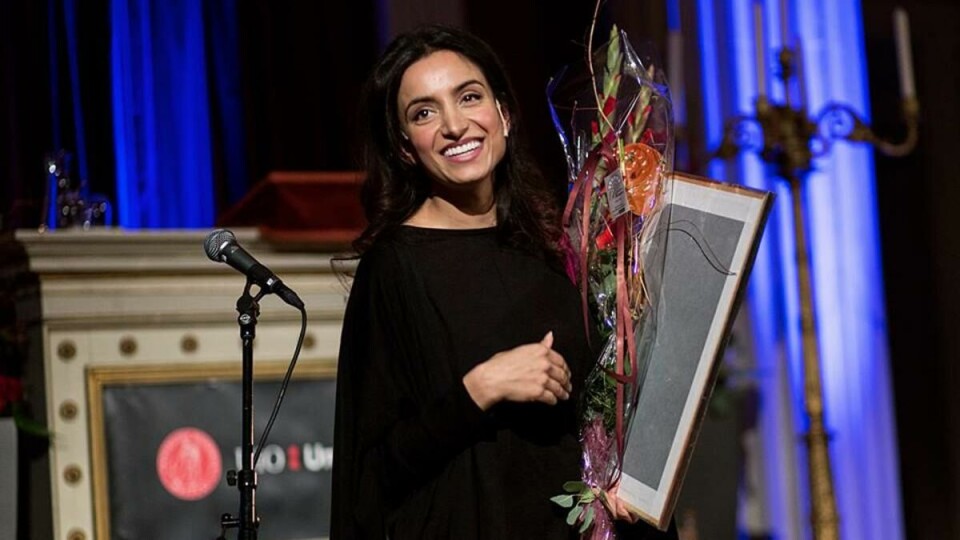 Worthy winner: Last Tuesday, Deeyah Khan was awarded UiO’s Human Rights Award.