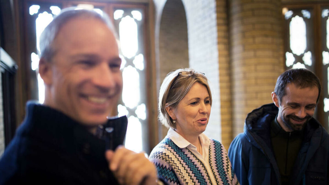 På Stortinget: Stortingsrepresentantene Hans Olav Syversen (KrF), Kristin Vinje (H) og Hallstein Bjercke (V) sier at utbyggingen av studentboliger alltid er en sak som prioriteres. På Stortinget: Stortingsrepresentantene Hans Olav Syversen (KrF), Kristin Vinje (H) og Hallstein Bjercke (V) sier at utbyggingen av studentboliger alltid er en sak som prioriteres.