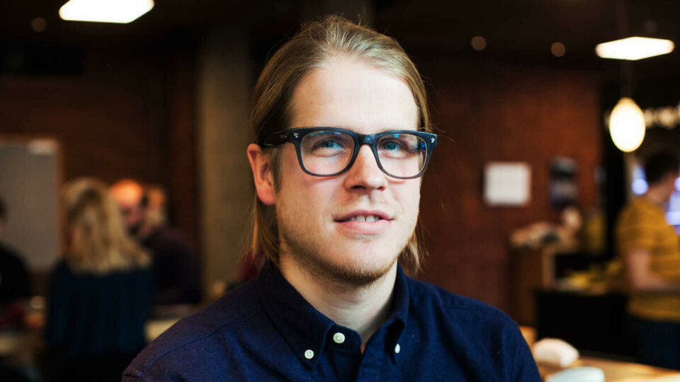 Wants digital exam: Tarald Laudal Berge thinks that the generation that now has entered university has written most of their school papers on a computer, and therefore has little experience with writing longer texts by hand.