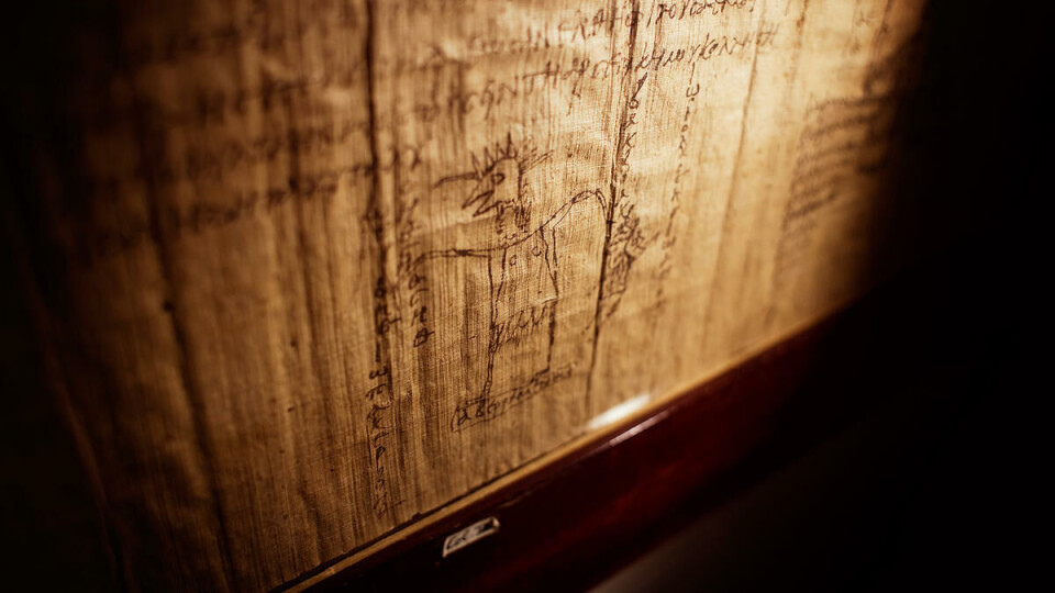 MAGISK PAPYRUS: Samson Eitrem fattet en spesiell interesse for oldtidens magiske papyri, men hadde ikke selv noen tro på at magien var effektiv.