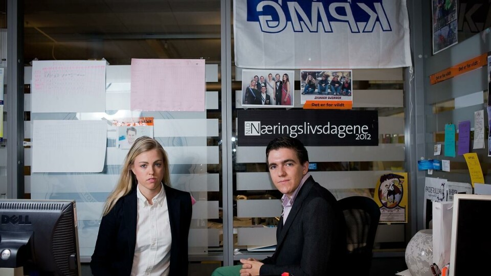 Ønsket NSO-medlemskap: SBIO-leder Christophe Cunen-Classens og politikk- og samarbeidsansvarlig Kaia Marie Rosseland.