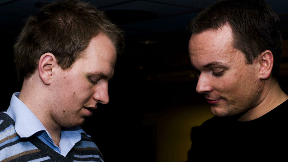 BRØDRE OM MAKTA: De henholdsvis av- og påtroppende SiO-lederne Egil Heinert og Øyvind Gjengaar entret studentpolitikken samtidig.