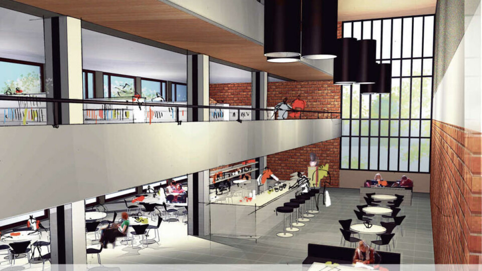 SLIK BLIR DET: Lys, luft og veksling mellom åpne og avskjermede arealer skal prege Vilhelm Bjerknes hus når biblioteket blir ferdigstilt.
ILLUSTRASJONER: Dyrø & Moen arkitekter.