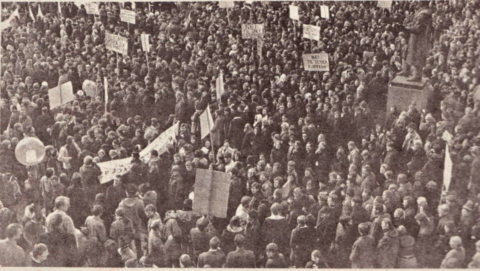 MOMSKAMP: Universitas nr. 4 1970. – Det er klart at de forslag som beregningsutvalget nå har kommet med kan splitte studentene, om vi ikke ettertrykkelig står fast på kravene om 110 kroner i stipend og 150 kr økte lån pr. måned, sa formann i Norsk Studentunion Ole-Erik Yrvin i 1970.