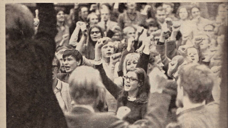 MOMSKAMP: Universitas nr. 4 1970. – Det er klart at de forslag som beregningsutvalget nå har kommet med kan splitte studentene, om vi ikke ettertrykkelig står fast på kravene om 110 kroner i stipend og 150 kr økte lån pr. måned, sa formann i Norsk Studentunion Ole-Erik Yrvin i 1970.