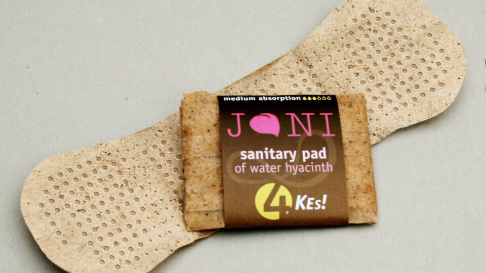 JANI: – Det var ganske overraskende at vi vant en pris for denne, sier Lars Marcus Vedeler. – Ting som vinner skal ofte se veldig flotte ut. Med sanitetsbindet Jani var det prosessen som var viktig.