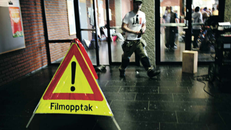 VISUELT: Christian Refsum mener _Reprise_ er et godt eksempel på at det er mulig å finne gode visuelle steder å filme ved universitetet. Den andre fredagen i mai ble kaffebaren Trygve brukt som location.