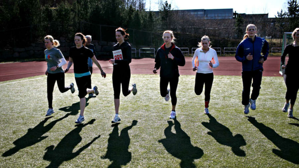 LØP: Her gjelder det å ha «gladpunktet» oppe og bruke kroppen for det den er verdt.