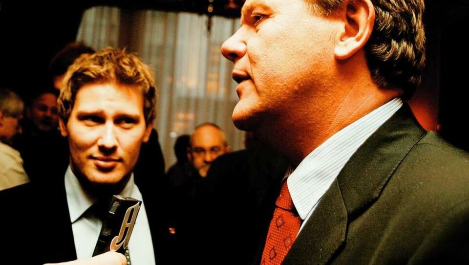 UNHAPPY: NSU-leader Jørn Henriksen (to the left) feels that the only contribution Øystein Djupedal has made to academics is cuts in research.