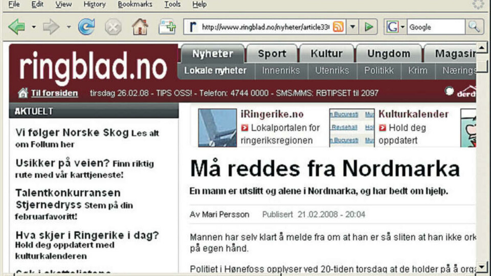 RINGBLAD.NO: 21. februar