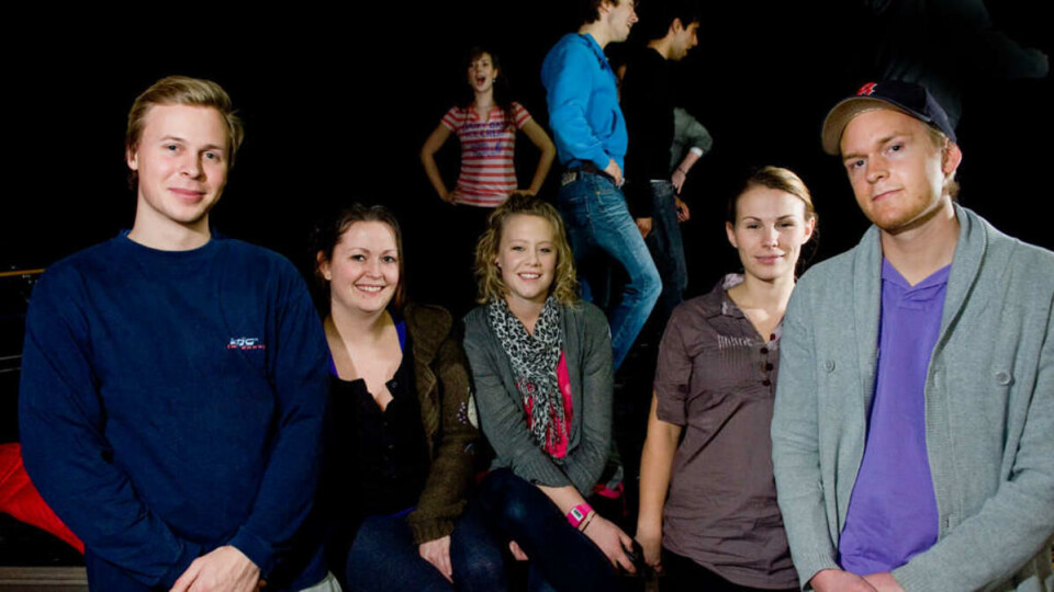 DE ANSVARLIGE: F.v. dansekoreograf Jørgen Bø Mathisen, kunstnerisk ansvarlig Lene Hagen, revysjef Lene Ljødal, PR-ansvarlig Irene Sophia Brørs og instruktør Marius Aasen.