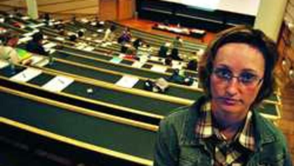 FRONTER FRIHETEN: Leder i Studentparlamentet Ingrid Stranger–Thorsen mener at obligatorisk undervisning tar friheten fra studentene.