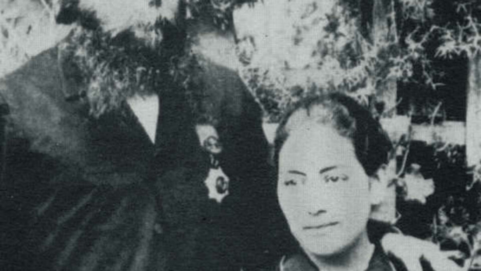 SAMLEREN: Baron von Ustinow sammen med sin andre kone, Magdalena, som han bodde sammen med i Palestina.