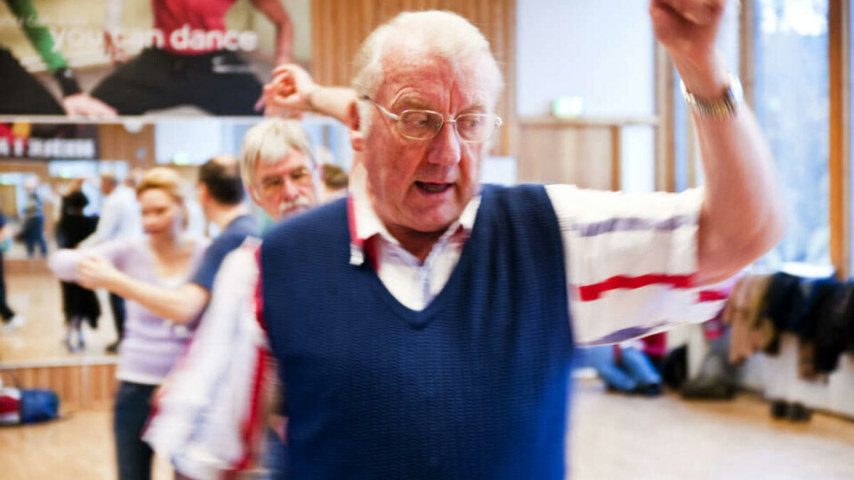 LYSTIG INSTRUKTØR: Trond er en veldig lystig person, og det er en fin kontrast til hverdagen på MatNat, sier Trine Lise Knudsen om danseinstruktøren sin.