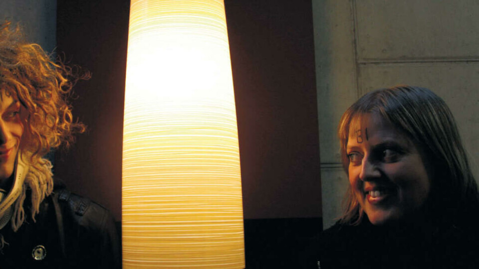 BI OG KHiO: BI – student Nina Borgersen og KHiO-student Bror Sander Berg Størseth diskuterte hva kunst og design kan bety for opplevelsesøkonomien.