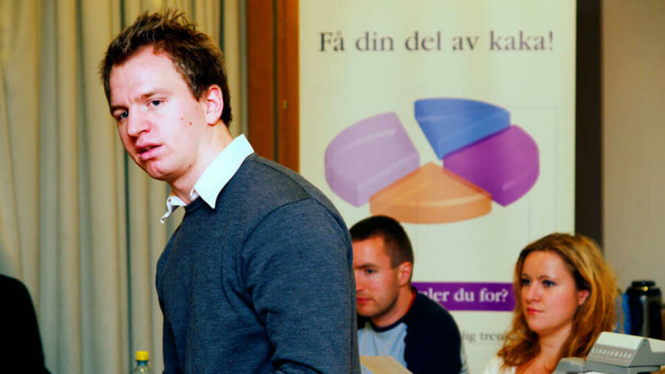AMBISIØS: Etter å ha sittet et av i alt to år i SiO sitt hovedstyre, tar den tidligere nestlederen i Velferdstinget Egil Heinert fatt på ledervervet med klare og konkrete ambisjoner.