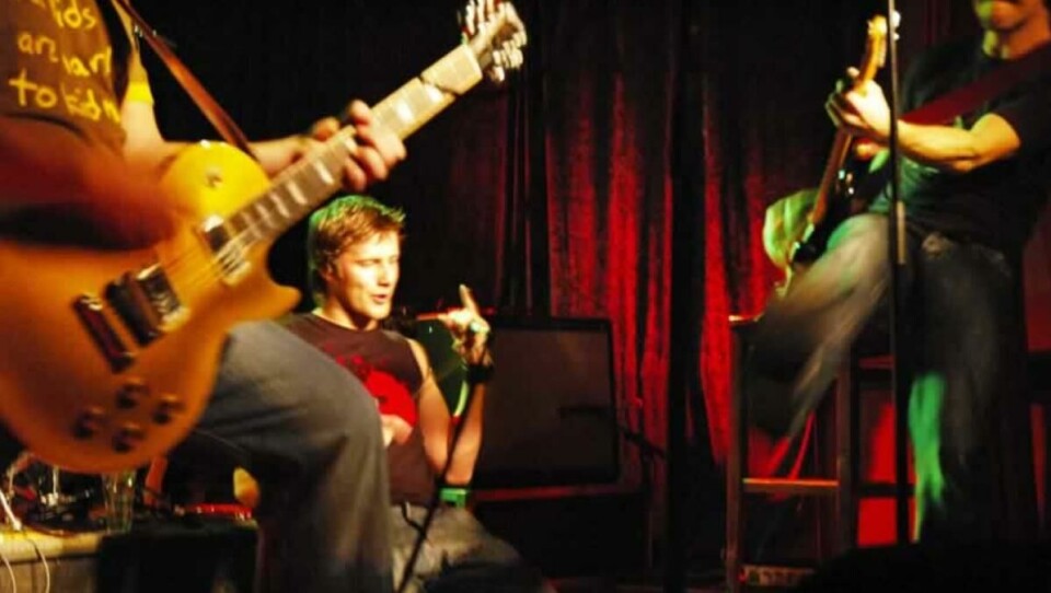 Etter fem år med livejobbing og låtskriving er
Babylotion klar med debutplata. Her svetter Marius Midtskogen (gitar),
Morten Hammerseng (vokal) og Tore Christian Lie (gitar).