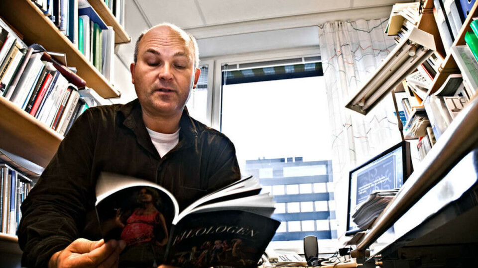 IKKE IMPONERT: Kjell Lars Berge er ikke videre imponert over kvaliteten på studenttidsskriftene, og mener de mangler en tydelig kulturell og politisk vilje.