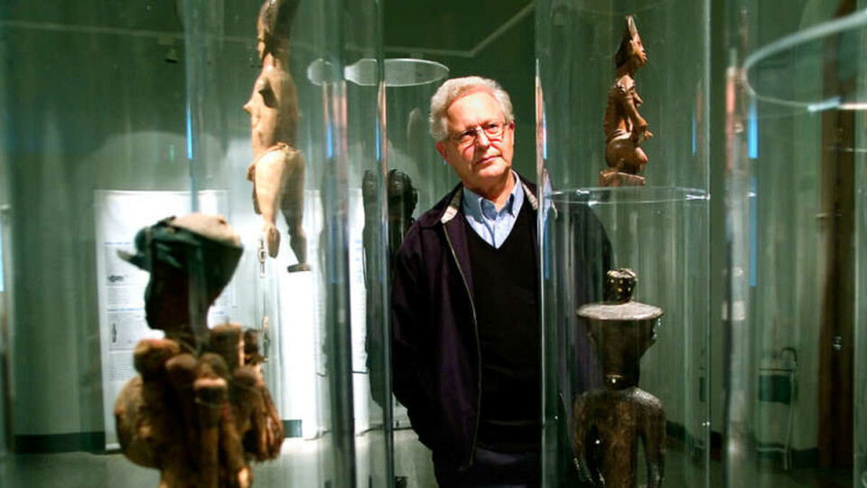 SELVINNSIKT: -- Økt Afrikakompetanse kan redusere faren for feil selvbilde og selvgodhet, mener Jarle Simensen. Her avbildet fra utstillingen Kongospor, Norden i kongo - Kongo i Norden ved Kulturhistorisk museum