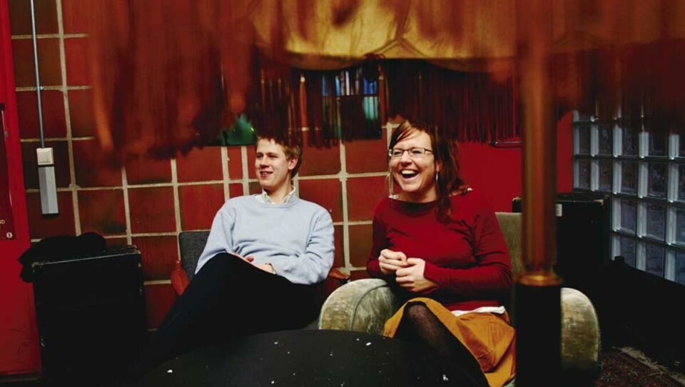 OPPGITT: Nikolaj Strøm Olsen og Anne Viken fra Forfatteraften er skuffet over PR-arbeidet ved Det Norske Studentersamfund. Arrangementet deres har lidd av flere feilannonseringer.