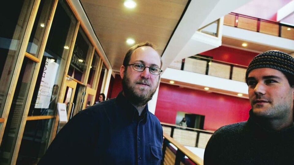 IDEALISTER: -- Vi håper på reaksjonen «skole er gøy, sees på Blindern!», sier Leik Endre Hoflandsdal (t.h.). Sammen med Sten Morten Henningsmoen leder han Sekulært fellesskap, som fra våren starter akademisk konfirmasjon.