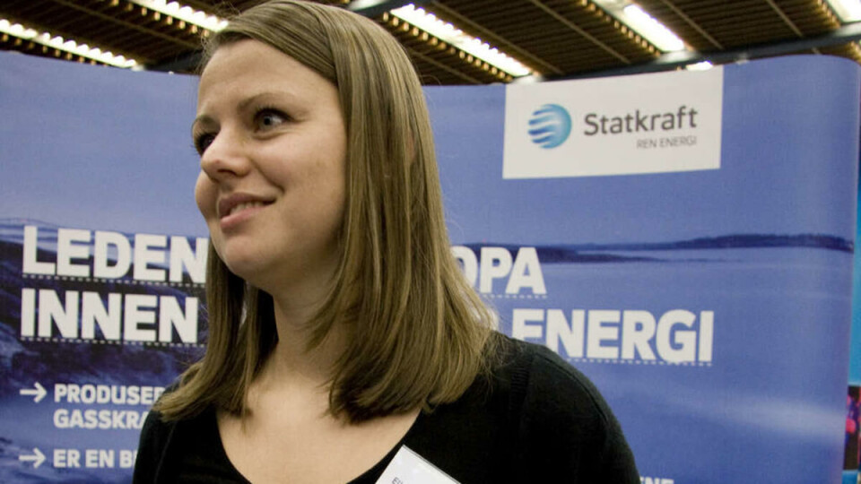 ENTUSIASME: Skal du jobbe i Statkraft, bør du være over gjennomsnittlig interessert i fornybar energi, ifølge Ellen Etholm.