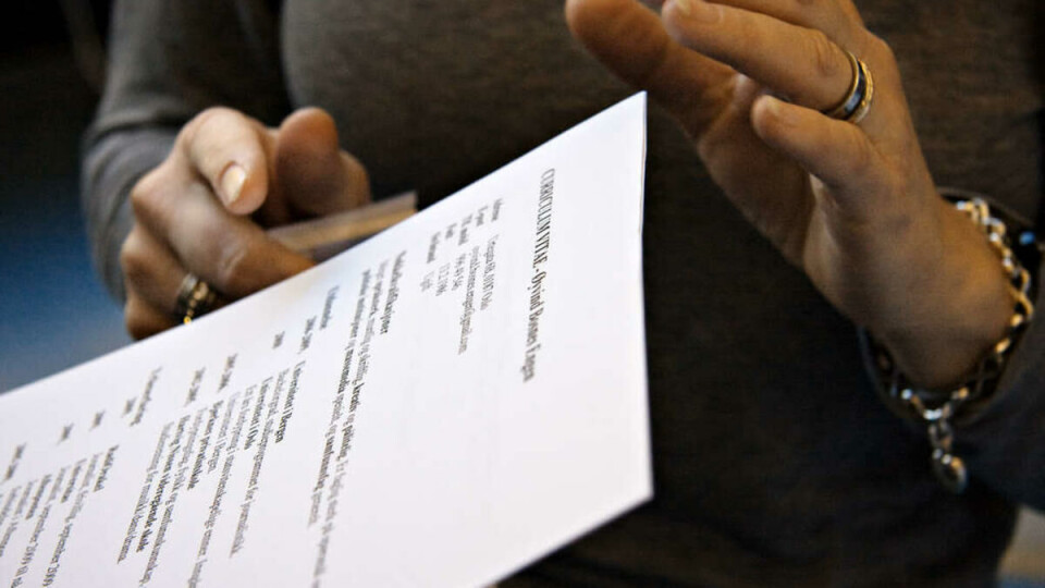 GOD CV: Karrieresenteret anbefalte studenter å stille godt forberedt med CV. Universitas’ utsendte tok dem på ordet.