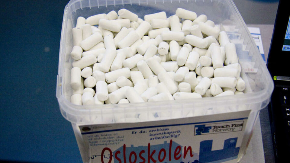 SKOLEKRITT, SÅ KLART: Når Osloskolen skal rekruttere, må godteriet være relevant.