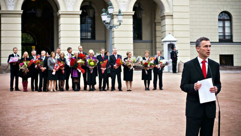 ENDELEG KLART: Den nye regjeringa vart presentert tysdag. Til tross for mange utskiftningar blant statsrådane, er minister for forskning og høgre utdanning Tora Aasland framleis med.